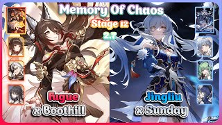 E0S1 Fugue x Boothill & E1S1 Jingliu x Sunday | MOC 12 v2.7 | Honkai Star Rail.