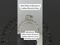 14k White Gold & Real Natural Diamonds Ladies Eternity Ring by Ijaz Jewelers