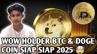 TRADING CRYPTO ! WOW HOLDER BTC \u0026 DOGE COIN SIAP SIAP KAYA RAYA!!!!! #trading #crypto