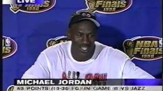 1998 NBA Finals | Game 6 | Post-Game | Press Conference & Celebration | ESPN New