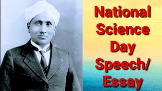 National Science Day Speech/ Essay Speech on C.V Raman