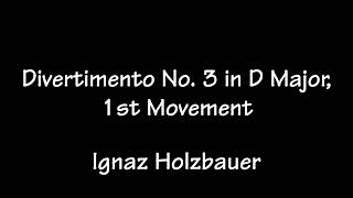 BEMC: Divertimento No. 3 in D Major, 1st Movement by Ignaz Holzbauer