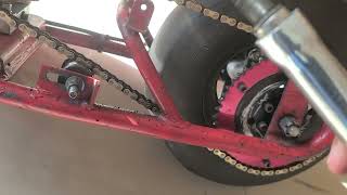 mini bike  Max Torque Drum - 13 Tooth  and #35 RLV Extreme Gold Chain part 22