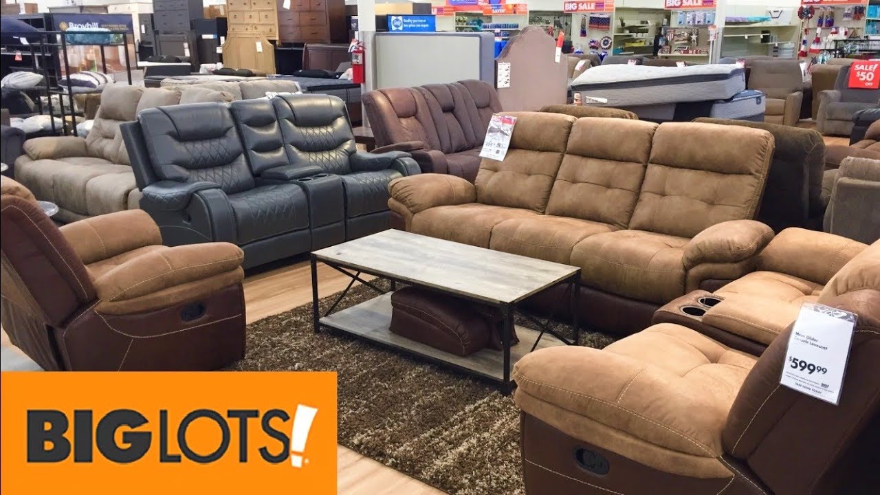 BIG LOTS HOME FURNITURE SOFAS COUCHES ARMCHAIRS SHOP WITH ME VIRTUAL ...