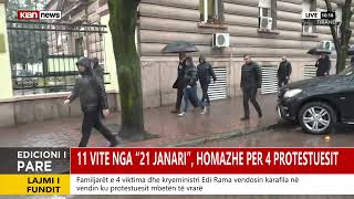 Homazhe për protestuesit, Rama dhe familjarët e viktimave drejtohen drejt Vilës 31