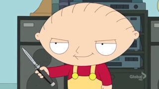 Family Guy - Evil Stewie tries to kill Brian and Stewie