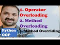 Polymorphism in Python | Operator Overloading | Method Overloading & Overriding