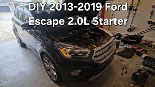 13-19 Ford Escape 2.0L starter replacement guide