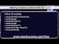 JavaScript Training Tutorial Inline Grouping