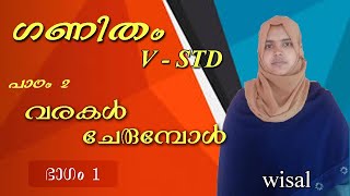 5th  - ഗണിതം  -  വരകൾ ചേരുമ്പോൾ  -    PART  -  1  -  WISAL TEACHER