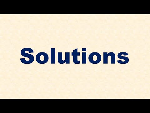 What does solution sentence mean?