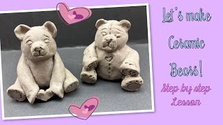 How to make a ceramic bear lesson