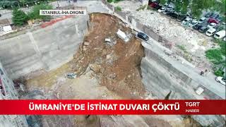 Ümraniye'de İstinat Duvarı Çöktü!