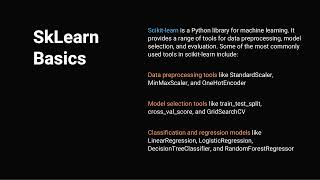 Introduction to Scikit-Learn and Streamlit