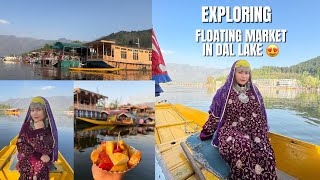 SHIKARA BOAT RIDE EXPLORING FLOATING MARKET IN DAL LAKE SRINAGAR KASHMIR PARADISE ON EARTH, Ep.3