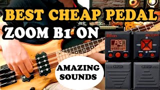 ZOOM B1 On Bass Pedal Review - AMAZING BASS EFFECTS