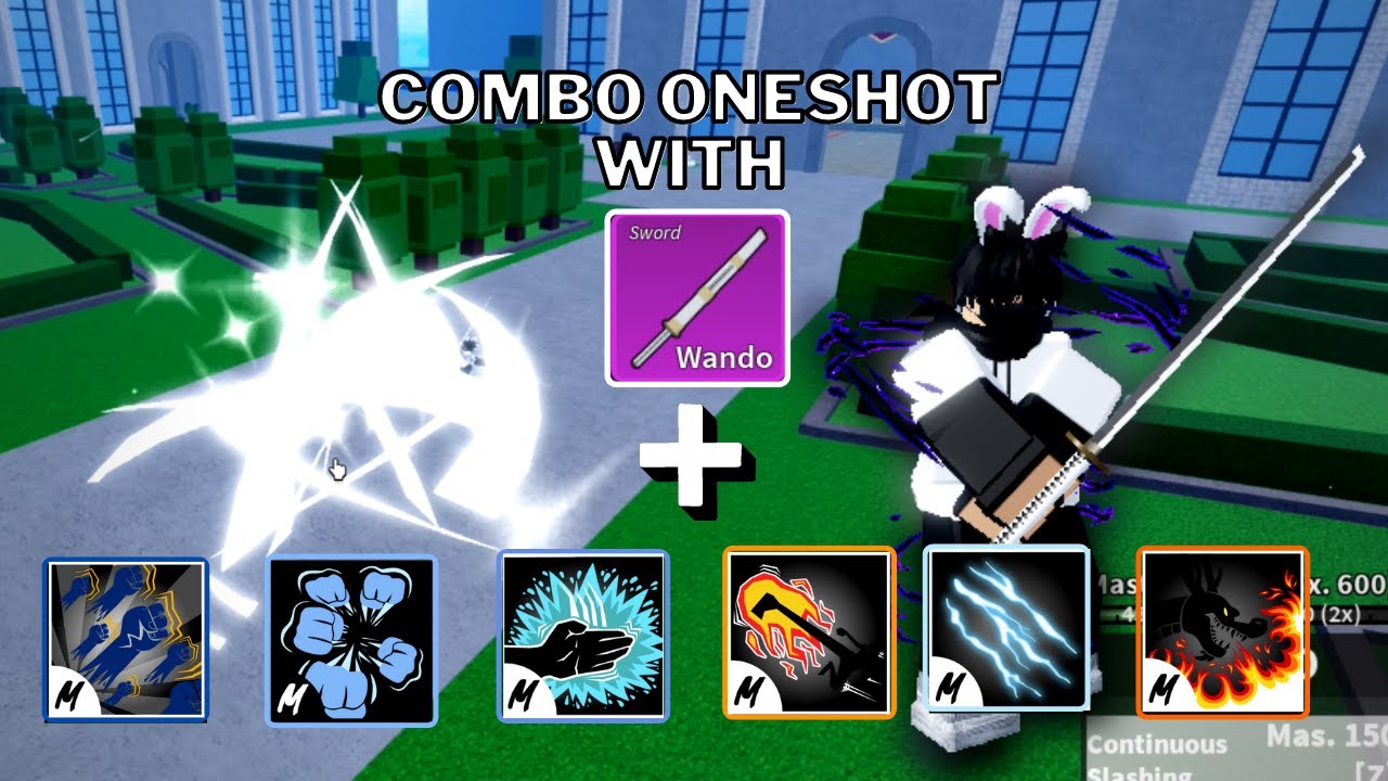 Combo One Shot With Wando And All Melee | Blox Fruits Update 17. 3 ...