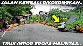 JALAN HARUS DIKOSONGKAN !!! Truk Khusus Datang Jauh Dari Eropa Melintas Tanjakan Sitinjau Lauik