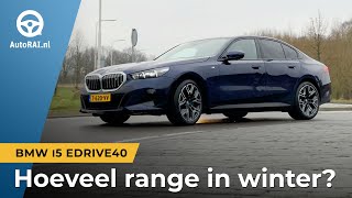 BMW i5 eDrive40 (2024) - Wat is de range in de winter? - REVIEW - AutoRAI TV