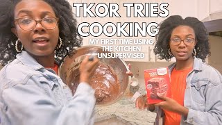 attempting to cook for the first time EVER | T'kor Tries Cooking