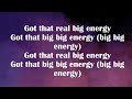 Big Energy- Latto Lyrics