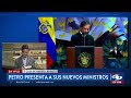 presidente gustavo petro presenta a su renovado gabinete ministerial