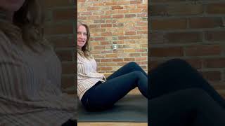 A great twist on a classic “windshield wiper” for improving hip mobility. #yoga #pelvichealth