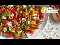 Ensalada de Tomates Cherry con Semillas y Vinagreta de Albahaca Semillas de Girasol