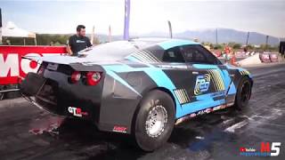 NISSAN GTR R35 2500HP 7.8/ 302km Drag Racing Agrinio