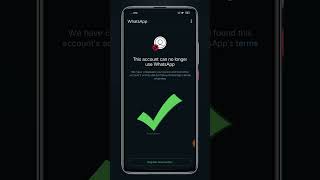 This account can no longer use whatsapp due spam | #whatsappbanned #whatsapp #tending