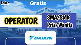 LOWONGAN KERJA HARI INI II PT DAIKIN INDUSTRIES INDONESIA PRODUKSI