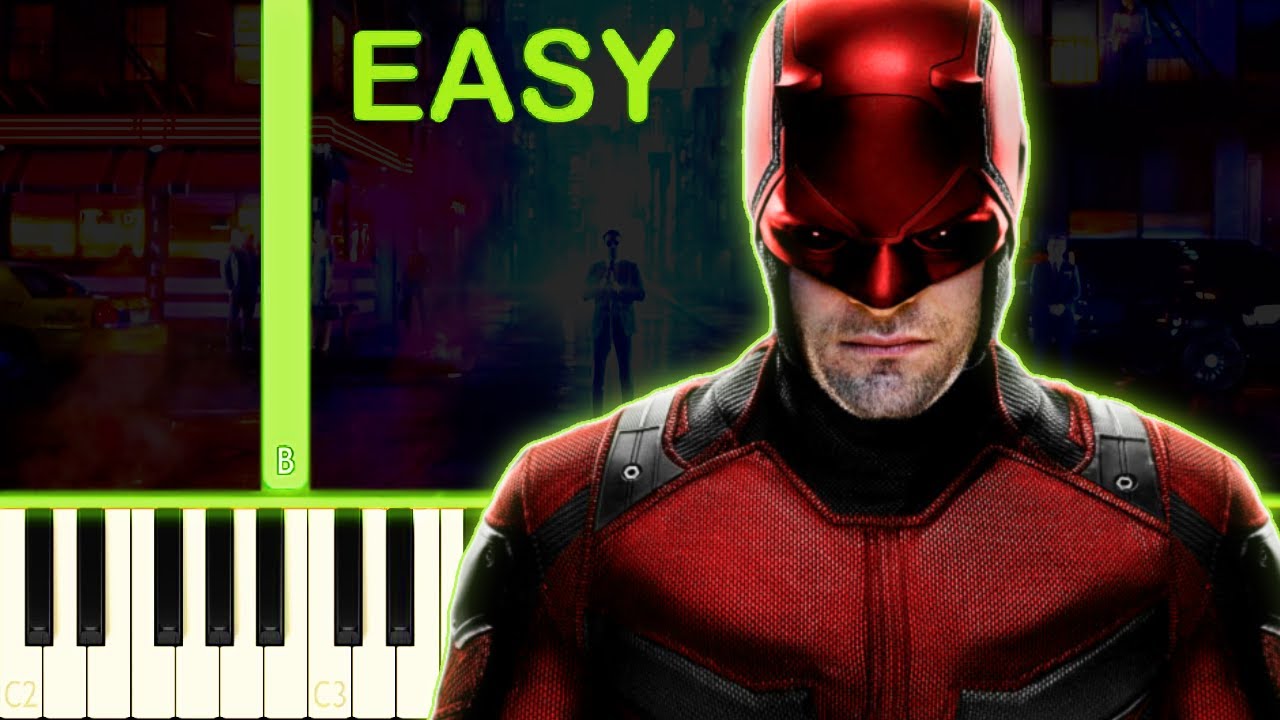 Daredevil Theme Easy Piano Tutorial Youtube