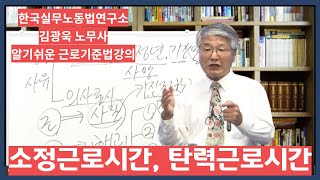 [근로기준법 강의] 소정근로시간과  탄력적 근로시간