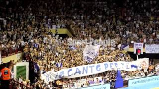 Coreografia, tifo, invasione Fortitudo Bologna contro Siena, Final Four Serie B 2014:15