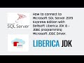 How to connect to SQL Server 2019 using Microsoft JDBC Driver with Bellsoft Liberica JDK 8