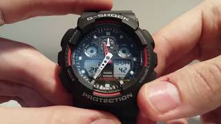 How to adjust time on CASIO G-Shock GA-100 if not sync