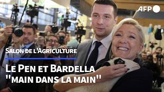 Le Pen et Bardella font bloc au Salon de lagriculture | AFP