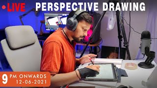 How to draw  Perspective for beginners  | How to practice perspective drawing