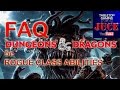 FAQ in DnD 5e: Rogue Sneak Attack, and Assassinate Class Abilities