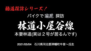 【酷道探訪シリーズ】（2021GWツーリングその4）本妻林道(実は２号がいるんです)　林道小屋谷線〜宝達山パーキング