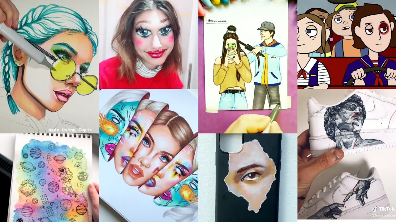 ART Tik Tok Compilation | 6 Minutes Of Tiktok Artists Created - YouTube