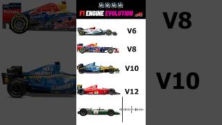 F1 Engine Evolution 🔊🏎️ #shorts #caredit