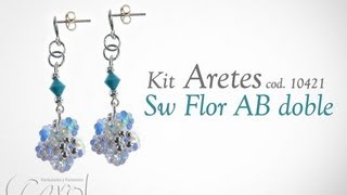 KIT 10421 COO HACER ARETES Y PENDIENTES CON CRISTALES DE SWAROVSKI