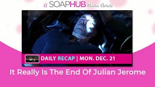 General Hospital Recap Yes, It Really Is The End Of Julian Jerome