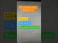 OPP's Concept | Java programming | Object Oriented Programming #shorts #coding #basic #trending #fun