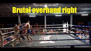 Fantastic knock-out by Gabriel sends the Chinnarach Muay Thai corner into a frenzy