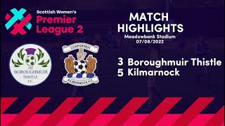 SWPL2 Highlights | Boroughmuir Thistle 3-5 Kilmarnock Women