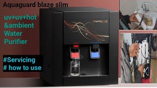 aquaguard blaze slim uv+uf+hot+ambient water purifier!! #Servicing #howtouse in 2024 Eureka forbes