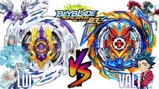 Rage Longinus Ds'3A vs Brave Valkyrie Ev'2A  Valt-Lui-Beyblade Burst Sparking Battle ベイブレードバースト超王