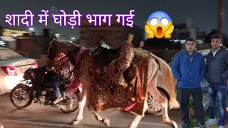 शादी में घोड़ी भाग गई Rajasthani wedding Jaipur Pink City #Shaadi Mein Ghodi Bhag Gai 😱#wedding 2025